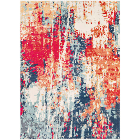 Image of Surya Bohemian Modern Bright Red, Navy, Saffron, Burnt Orange, Teal, Taupe, Beige, Wheat, Bright Pink, Ice Blue, Medium Gray, Charcoal Rugs BOM-2309