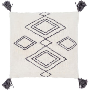 Surya Braith Bohemian/Global Cream, Charcoal Pillow Kit BRH-001-Wanderlust Rugs