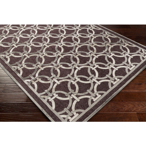 Surya Basilica Modern Dark Brown, Light Gray, Khaki Rugs BSL-7218