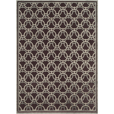 Image of Surya Basilica Modern Dark Brown, Light Gray, Khaki Rugs BSL-7218