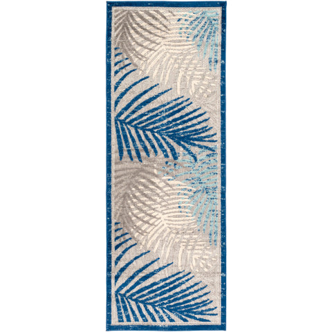 Image of Surya Big Sur Coastal Dark Blue, Aqua, Taupe, Cream, Light Gray Rugs BSR-2312