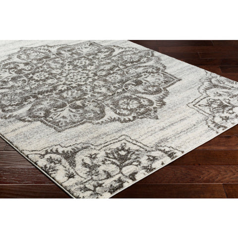 Image of Surya Baylee Traditional Black, Medium Gray, Silver Gray, Cream Rugs BYL-1030