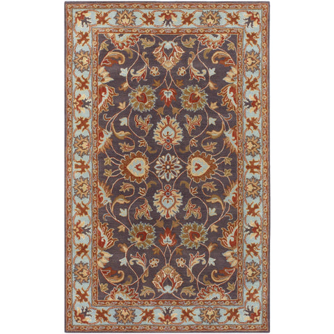 Image of Surya Caesar Traditional Charcoal, Camel, Pale Blue, Medium Gray, Khaki, Cream, Peach Rugs CAE-1004