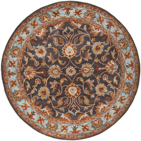 Image of Surya Caesar Traditional Charcoal, Camel, Pale Blue, Medium Gray, Khaki, Cream, Peach Rugs CAE-1004