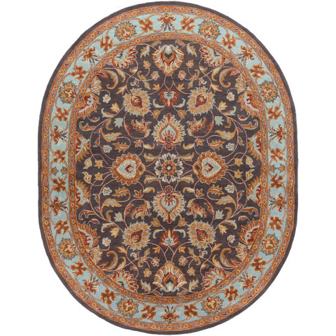 Image of Surya Caesar Traditional Charcoal, Camel, Pale Blue, Medium Gray, Khaki, Cream, Peach Rugs CAE-1004