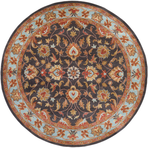 Image of Surya Caesar Traditional Charcoal, Camel, Pale Blue, Medium Gray, Khaki, Cream, Peach Rugs CAE-1004