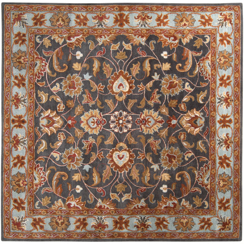 Image of Surya Caesar Traditional Charcoal, Camel, Pale Blue, Medium Gray, Khaki, Cream, Peach Rugs CAE-1004