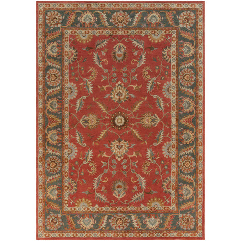 Image of Surya Caesar Traditional Rust, Charcoal, Mustard, Taupe, Dark Brown, Burnt Orange Rugs CAE-1007