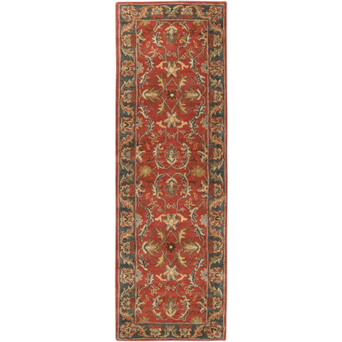 Image of Surya Caesar Traditional Rust, Charcoal, Mustard, Taupe, Dark Brown, Burnt Orange Rugs CAE-1007