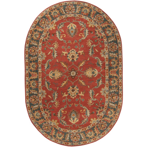 Image of Surya Caesar Traditional Rust, Charcoal, Mustard, Taupe, Dark Brown, Burnt Orange Rugs CAE-1007