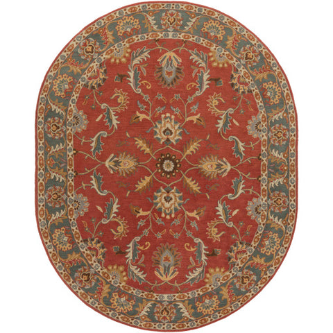 Image of Surya Caesar Traditional Rust, Charcoal, Mustard, Taupe, Dark Brown, Burnt Orange Rugs CAE-1007