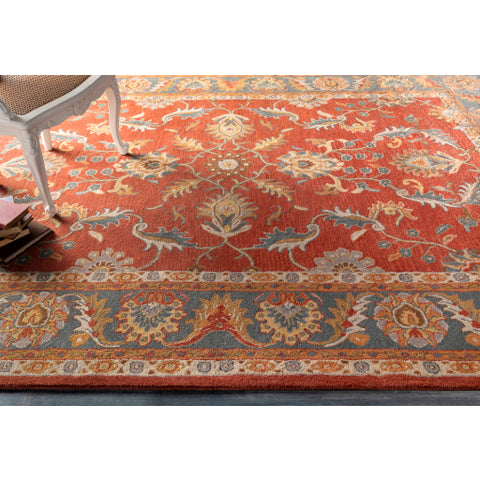 Image of Surya Caesar Traditional Rust, Charcoal, Mustard, Taupe, Dark Brown, Burnt Orange Rugs CAE-1007