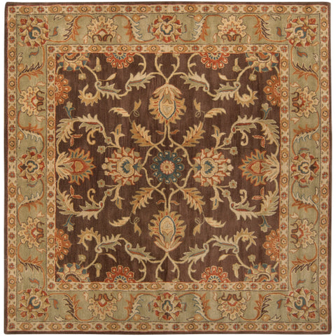 Image of Surya Caesar Traditional Dark Brown, Camel, Burnt Orange, Khaki, Charcoal, Tan Rugs CAE-1009