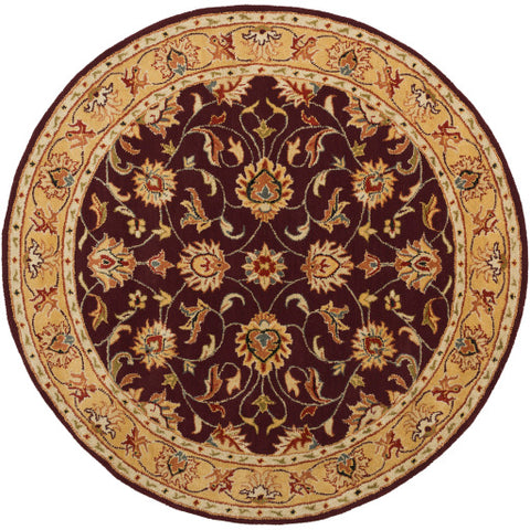 Image of Surya Caesar Traditional Burgundy, Khaki, Dark Red, Camel, Black, Charcoal, Tan Rugs CAE-1024