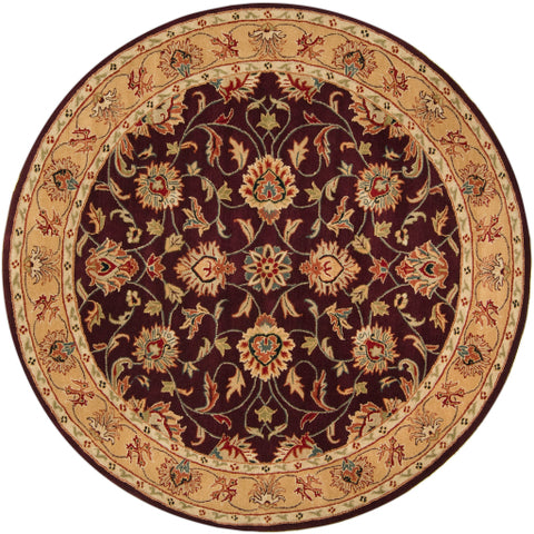 Image of Surya Caesar Traditional Burgundy, Khaki, Dark Red, Camel, Black, Charcoal, Tan Rugs CAE-1024