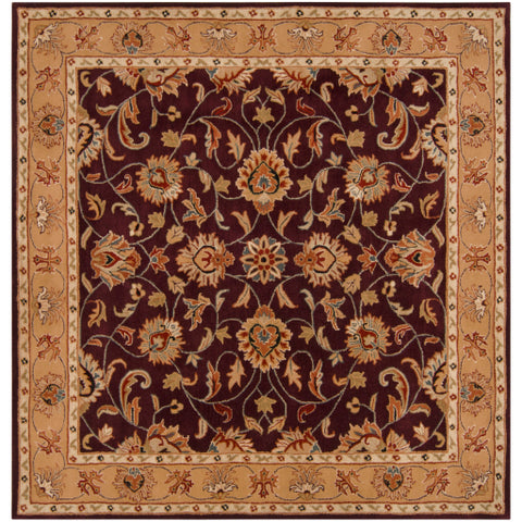 Image of Surya Caesar Traditional Burgundy, Khaki, Dark Red, Camel, Black, Charcoal, Tan Rugs CAE-1024