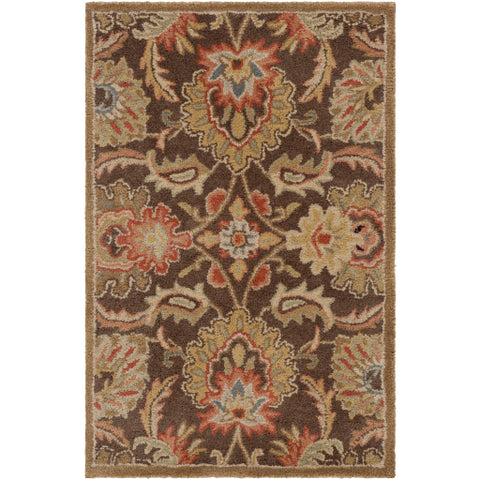 Image of Surya Caesar Traditional Dark Brown, Garnet, Camel, Clay, Khaki, Black, Light Gray, Medium Gray, Wheat, Ivory Rugs CAE-1028