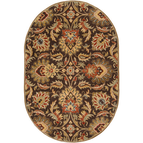 Image of Surya Caesar Traditional Dark Brown, Garnet, Camel, Clay, Khaki, Black, Light Gray, Medium Gray, Wheat, Ivory Rugs CAE-1028