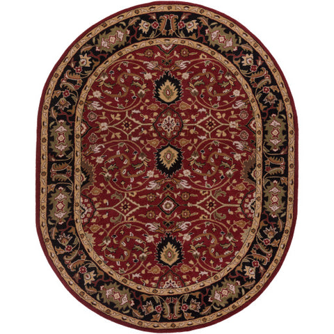 Image of Surya Caesar Traditional Burgundy, Black, Khaki, Olive, Tan, Beige, Camel, Bright Red, Dark Brown Rugs CAE-1031
