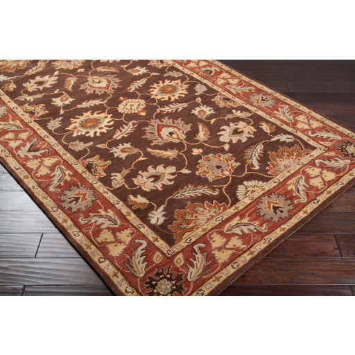 Surya Caesar Traditional Dark Brown, Clay, Tan, Camel, Taupe, Khaki Rugs CAE-1036