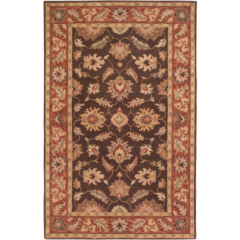 Image of Surya Caesar Traditional Dark Brown, Clay, Tan, Camel, Taupe, Khaki Rugs CAE-1036