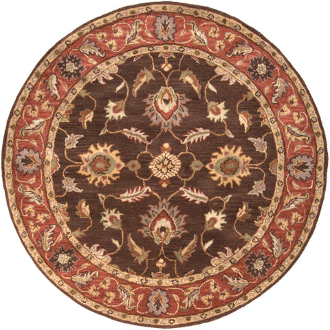 Image of Surya Caesar Traditional Dark Brown, Clay, Tan, Camel, Taupe, Khaki Rugs CAE-1036