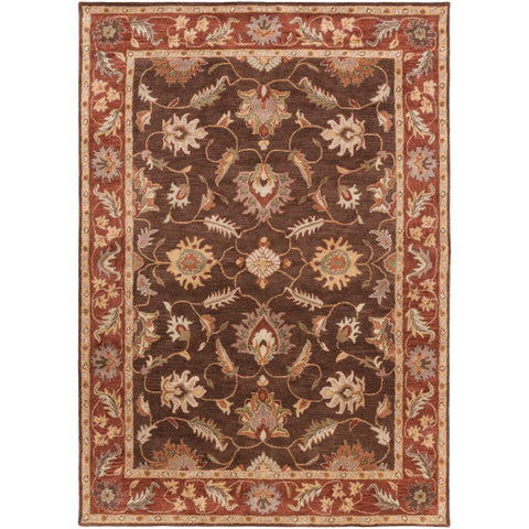 Image of Surya Caesar Traditional Dark Brown, Clay, Tan, Camel, Taupe, Khaki Rugs CAE-1036