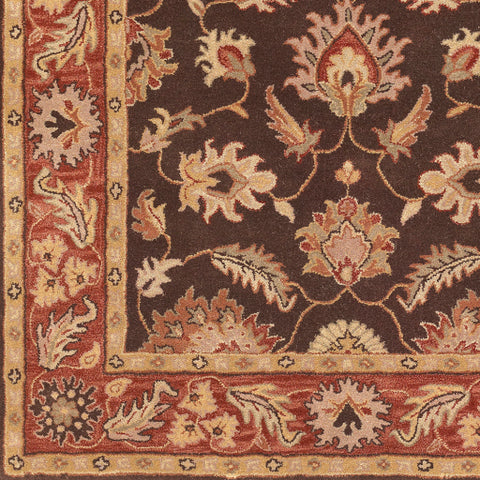 Image of Surya Caesar Traditional Dark Brown, Clay, Tan, Camel, Taupe, Khaki Rugs CAE-1036