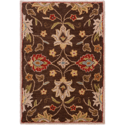 Image of Surya Caesar Traditional Dark Brown, Burnt Orange, Olive, Khaki, Taupe, Tan, Dark Green, Denim, Dark Red Rugs CAE-1051