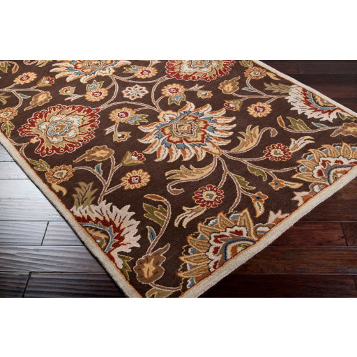 Surya Caesar Traditional Dark Brown, Burnt Orange, Olive, Khaki, Taupe, Tan, Dark Green, Denim, Dark Red Rugs CAE-1051