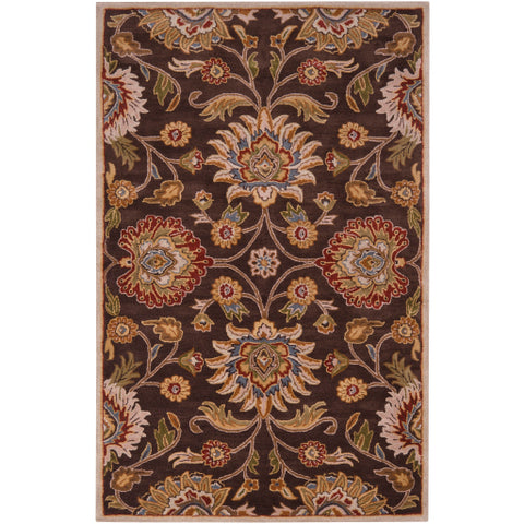 Image of Surya Caesar Traditional Dark Brown, Burnt Orange, Olive, Khaki, Taupe, Tan, Dark Green, Denim, Dark Red Rugs CAE-1051