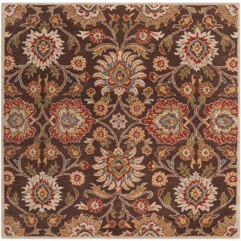 Image of Surya Caesar Traditional Dark Brown, Burnt Orange, Olive, Khaki, Taupe, Tan, Dark Green, Denim, Dark Red Rugs CAE-1051