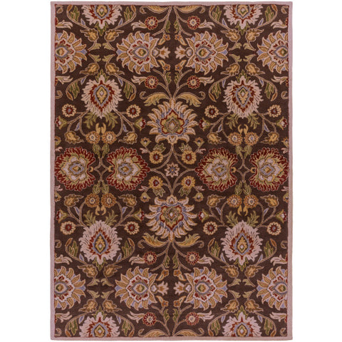 Image of Surya Caesar Traditional Dark Brown, Burnt Orange, Olive, Khaki, Taupe, Tan, Dark Green, Denim, Dark Red Rugs CAE-1051