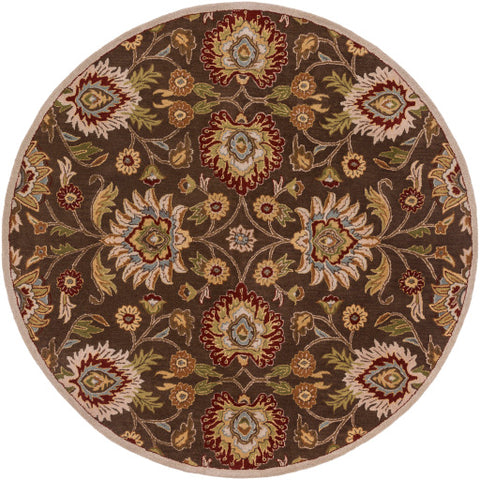 Image of Surya Caesar Traditional Dark Brown, Burnt Orange, Olive, Khaki, Taupe, Tan, Dark Green, Denim, Dark Red Rugs CAE-1051