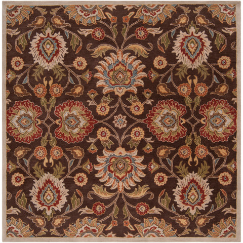 Image of Surya Caesar Traditional Dark Brown, Burnt Orange, Olive, Khaki, Taupe, Tan, Dark Green, Denim, Dark Red Rugs CAE-1051