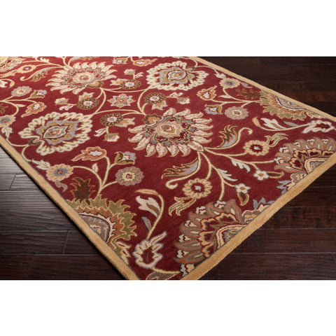 Image of Surya Caesar Traditional Burgundy, Taupe, Tan, Dark Brown, Khaki, Camel, Burnt Orange, Medium Gray Rugs CAE-1061