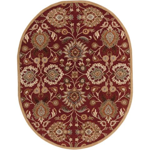 Image of Surya Caesar Traditional Burgundy, Taupe, Tan, Dark Brown, Khaki, Camel, Burnt Orange, Medium Gray Rugs CAE-1061