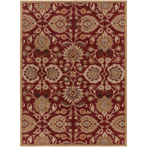 Image of Surya Caesar Traditional Burgundy, Taupe, Tan, Dark Brown, Khaki, Camel, Burnt Orange, Medium Gray Rugs CAE-1061