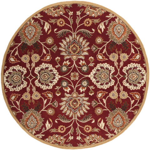 Image of Surya Caesar Traditional Burgundy, Taupe, Tan, Dark Brown, Khaki, Camel, Burnt Orange, Medium Gray Rugs CAE-1061