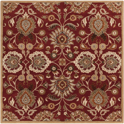 Image of Surya Caesar Traditional Burgundy, Taupe, Tan, Dark Brown, Khaki, Camel, Burnt Orange, Medium Gray Rugs CAE-1061