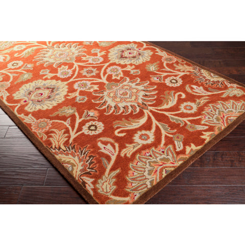 Image of Surya Caesar Traditional Burnt Orange, Khaki, Tan, Camel, Dark Brown, Olive, Beige Rugs CAE-1062