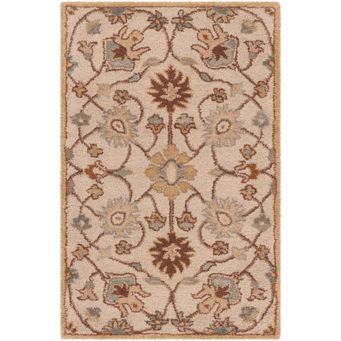 Image of Surya Caesar Traditional Khaki, Medium Gray, Camel, Dark Brown, Tan, Wood Rugs CAE-1081