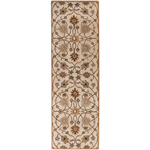 Image of Surya Caesar Traditional Khaki, Medium Gray, Camel, Dark Brown, Tan, Wood Rugs CAE-1081