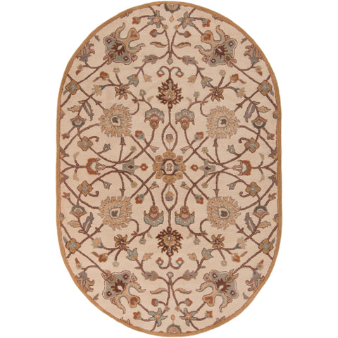 Image of Surya Caesar Traditional Khaki, Medium Gray, Camel, Dark Brown, Tan, Wood Rugs CAE-1081