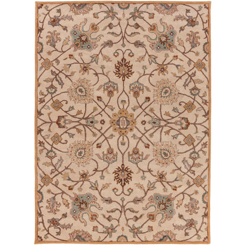 Image of Surya Caesar Traditional Khaki, Medium Gray, Camel, Dark Brown, Tan, Wood Rugs CAE-1081