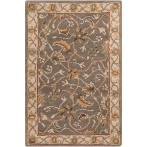 Surya Caesar Traditional Medium Gray, Camel, Dark Brown, Sage, Charcoal, Khaki, Tan Rugs CAE-1093