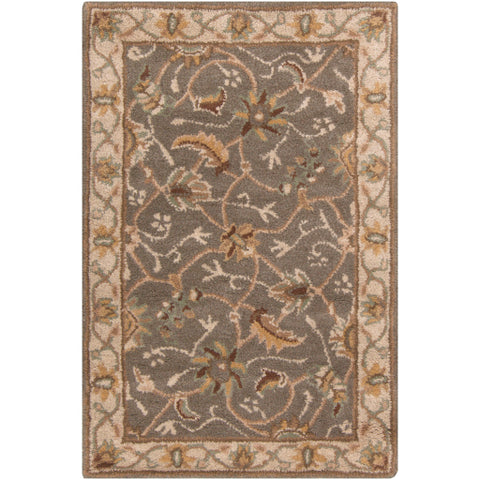 Image of Surya Caesar Traditional Medium Gray, Camel, Dark Brown, Sage, Charcoal, Khaki, Tan Rugs CAE-1093