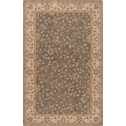 Image of Surya Caesar Traditional Medium Gray, Camel, Dark Brown, Sage, Charcoal, Khaki, Tan Rugs CAE-1093