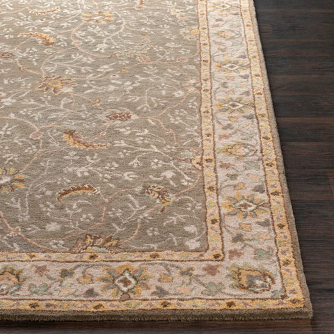 Image of Surya Caesar Traditional Medium Gray, Camel, Dark Brown, Sage, Charcoal, Khaki, Tan Rugs CAE-1093