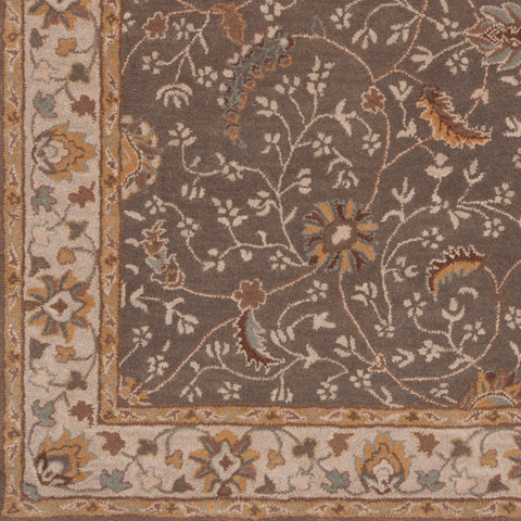 Image of Surya Caesar Traditional Medium Gray, Camel, Dark Brown, Sage, Charcoal, Khaki, Tan Rugs CAE-1093